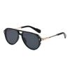 Fashionable Metal Sunglasses Party Gatherings Stage Performances Street Photography Fashion Wear Take UV Resistant Glasses