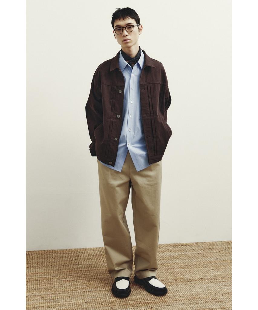 YOUTH 2-Pleated Chino Pants - Beige