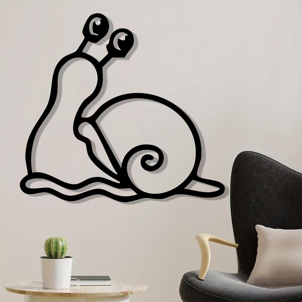 1pc Cute Snail Iron Wall Art Metal Garden Decor Outdoor Yard Fence Mural Holiday Gift