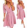 Wedding, Communion, Christening Dress, Formal, Dusty Pink, V-Neck, 3Xl