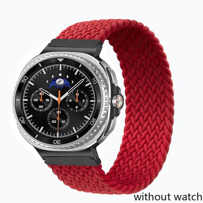 Elastic Braided Solo Strap for Samsung Galaxy Watch 8/8 Classic 40mm 44mm 46mm Nylon Band for Galaxy Watch Ultra(2025) 47mm Brac