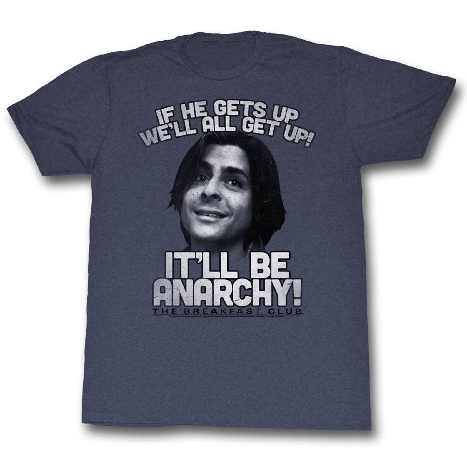 Breakfast Club Anarchy Navy Heather Adult T-Shirt 2XL