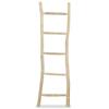 Day and Night - Day and Night Towel Rack Ladder with 5 Steps Teak 45x150 Cm Natural