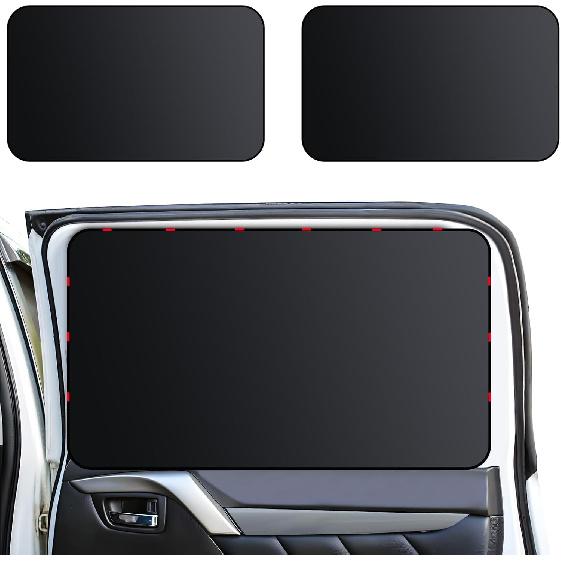 ZATOOTO Car Window Shade For Baby Car Privacy Shades Full Blackout Car Window Covers For Back Window Magnetic Side Window Shade Universal Cool Down