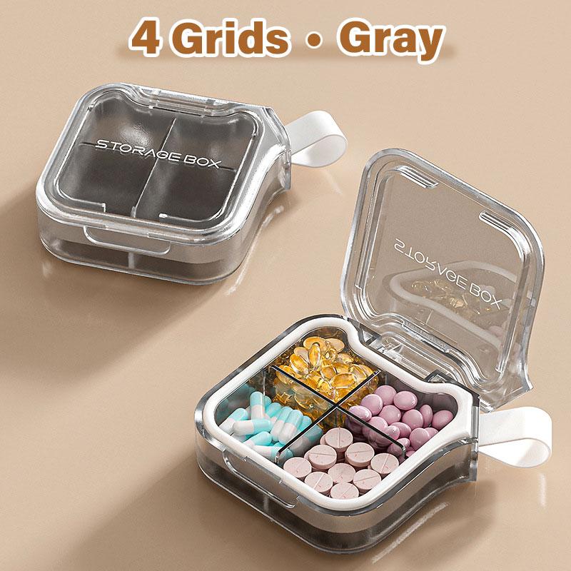 

SW 4/7 Grids Portable Travel Pill Box Daily Medicine Container Moisture-proof Small Pill Case Drugs Vitamin Jewelry Storage Box
