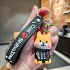 Přizpůsobený 3D měkký PVC přívěsek na klíče ozdoba Shiba Inu