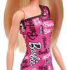 Barbie Pink Logo Dress Fashion Doll for Ages 3 and Up HRH07