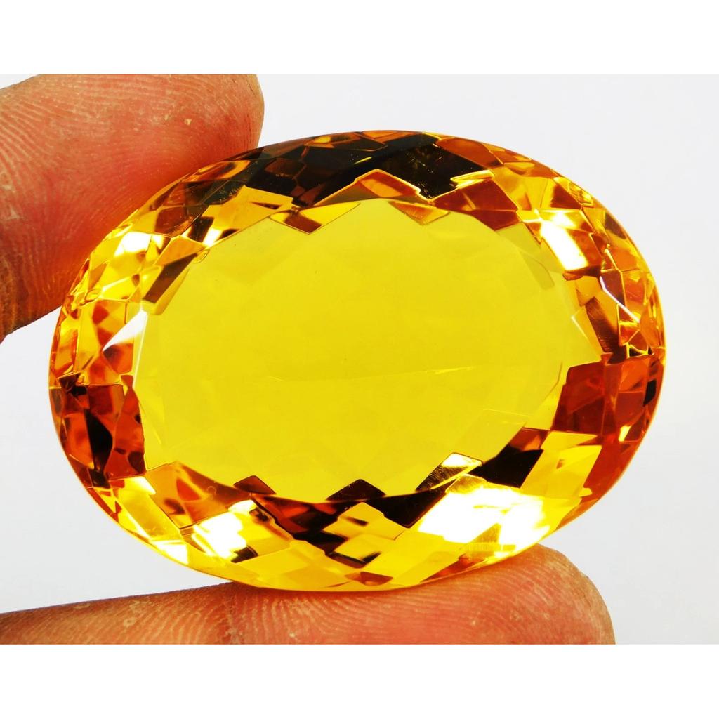 Certified 184.65 Ct Brazilian Yellow Topaz Oval Cut Natural Loose Gemstone