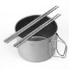 Pure Titanium Chopsticks Hollow Chopsticks გარე ჭურჭელი Camping Chopsticks