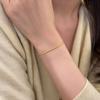 S925 Sterling Silver Rhythmic Cauliflower Bracelet: Women's Simple 18K Gold-Plated Design