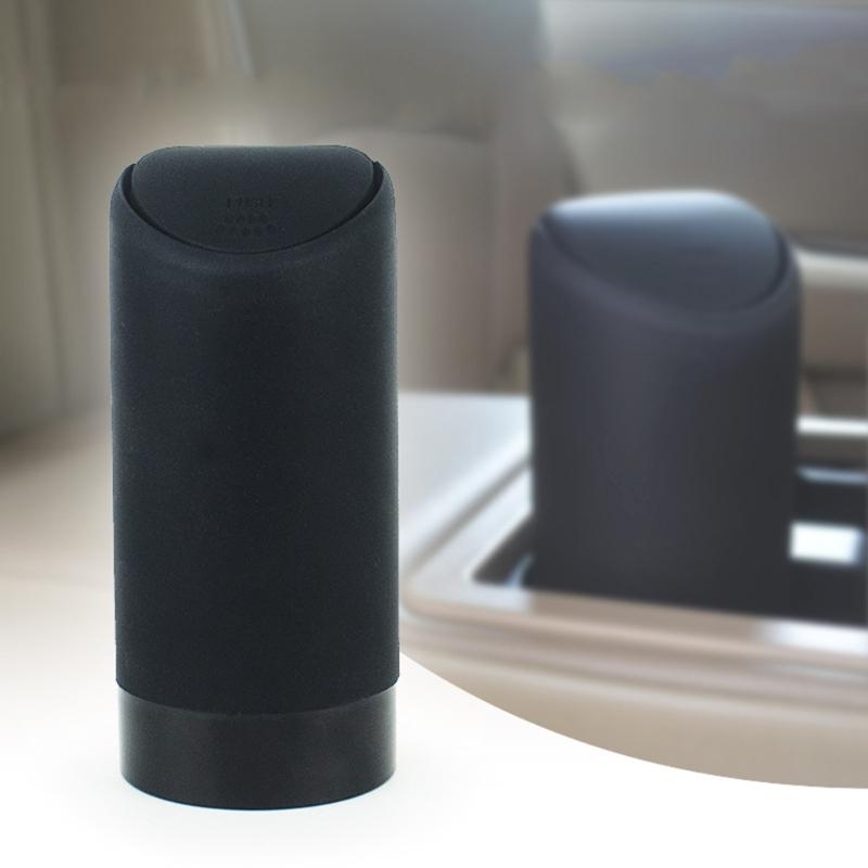 Car Garbage Can with Lid, LeakproofVehicle Automobile CupHolder Car Trash Can, Small Trash Bin Storage Box