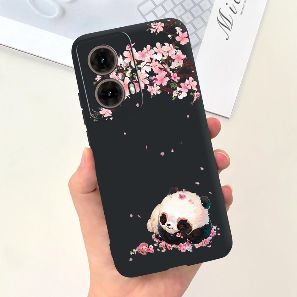 For Motorola Moto G85 5G Case 2024 Fashion Flower Marble Soft Silicone Camera Protection Phone Cover For Moto G85 XT2427-3 Coque