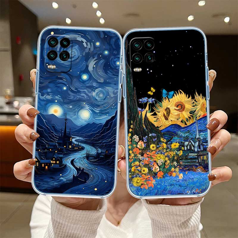 RE55 Starry Night Van Gogh Painting Phone Case for Motorola Moto Edge 20 30 40 50 S30 Fusion Ultra Pro Neo Lite + G200 G23