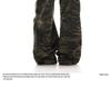 Unisex Vintage Washed Camo Wide-Leg Work Pants with Multi-Pockets