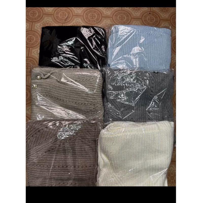 

Sweater Foreign Trade Women clothes Temperament Slim fit Long dress Two-piece Set Knitted Autumn and Winter Versatile Set Knitted Sets Light blue M