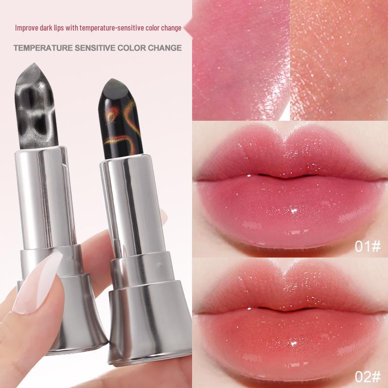 Angel's Temptation: Pearlescent Color-Changing, Non-Stick, Long-Lasting, Temperature-Sensitive Lipstick with Shimmer - Unique to Every Wearer.
