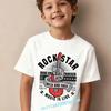 Personalized letters children's pure cotton short-sleeved boys' sports shirt,girls' casual top with cartoon print,summer T-shirt