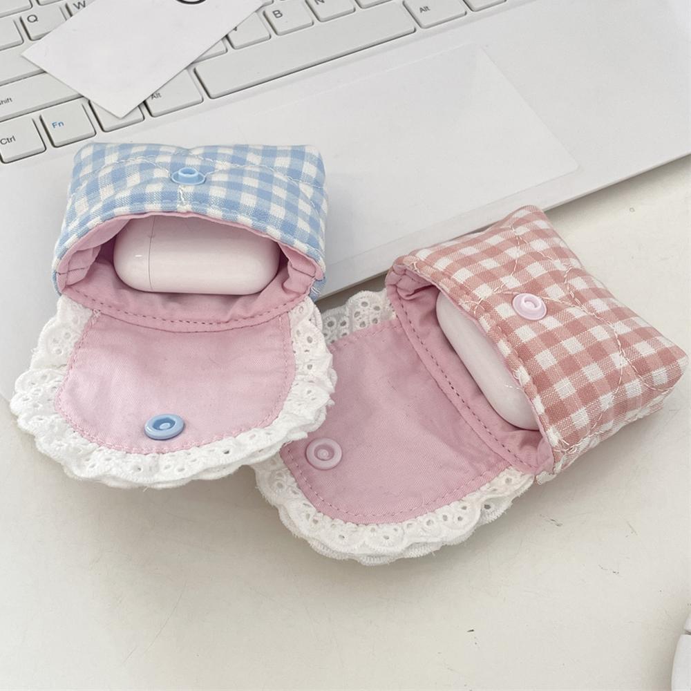 Charming Lace Earphone Bag, Wireless Bluetooth Earbuds Charging Case Cover, Cute Protective Pouch