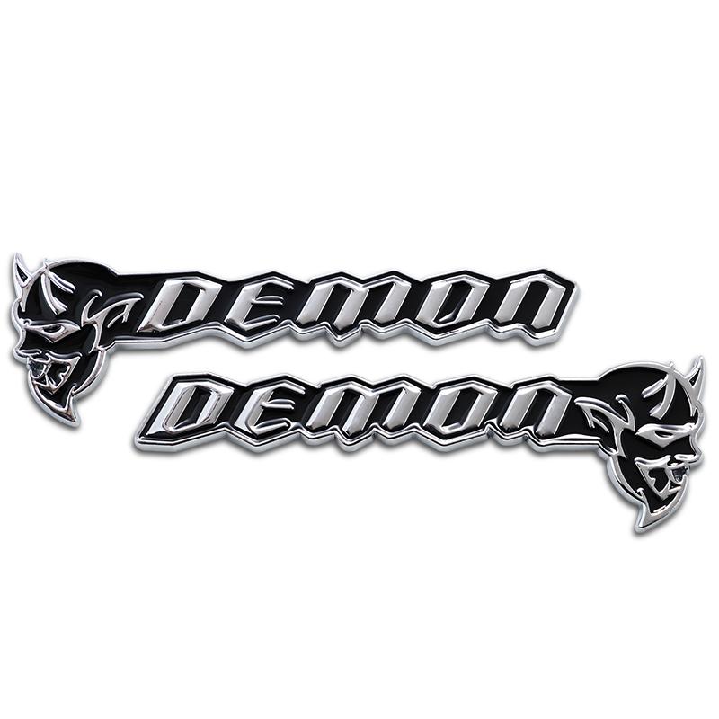 3D Metal Hell Demon Emblem Car Body Trunk Badge Sticker For Dodge Journey Charger Ram 1500 Caliber Nitro Caravan Avenger PP2