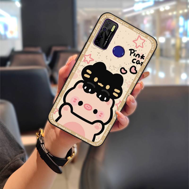 Durable Phone Pouch Phone Case For Tecno Camon15/15Air/16S/KD7H/CD6/CD7/Spark5/5Pro Anti-knock Graffiti Cartoon Silicone