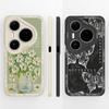 Pour Étui de Téléphone Huawei Pura 80 Pro Plus Ultra Mode Papillon Jolies Fleurs Silicone Liquide Pare-chocs Protecteur Souple Coque Funda