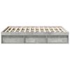 Vidaxl Bed Frame, Concrete Grey, 150X200 Cm, King Size