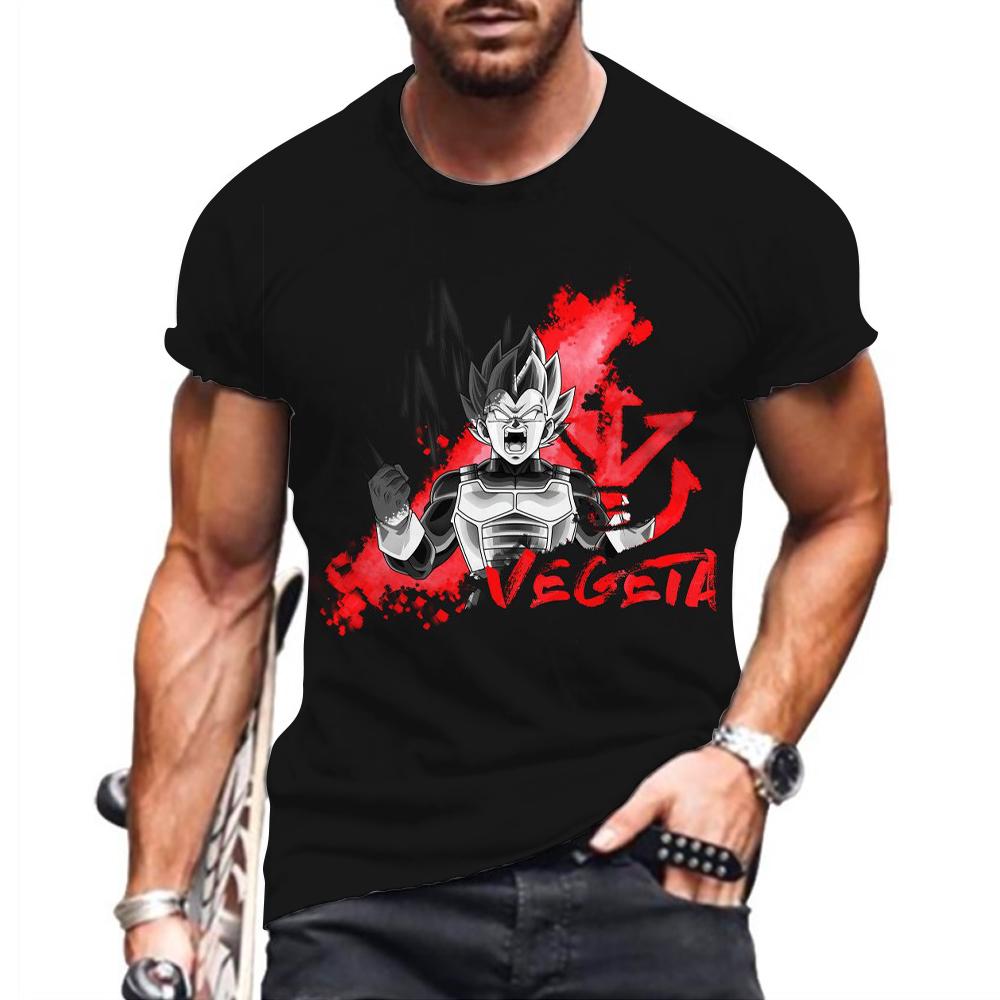 Letní pánské tričko 3D tisk Anime Oblečení Trend Topy Nadměrná trička Y2k Dětské nové Krátký rukáv Móda Krátký rukáv