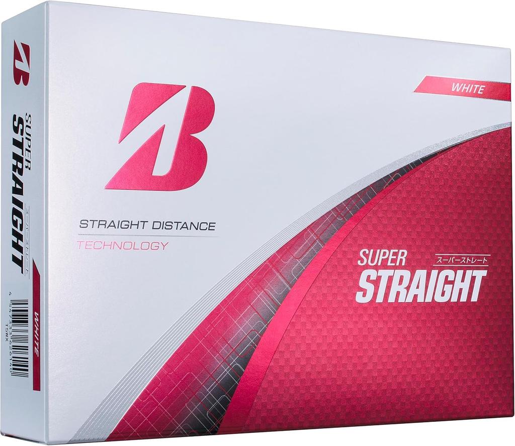 BRIDGESTONE SUPER STRAIGHT 2025 Golf 3DZ Set Balls, White, (36 Balls)