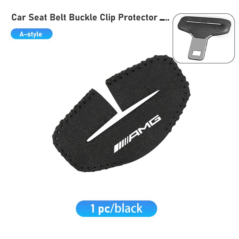 BLZ3 Universal Car Seat Belt Buckle Clip Protector Cover Anti-Scratch For Mercedes Benz AMG A B C E S G Class W201 W210 W108 W205