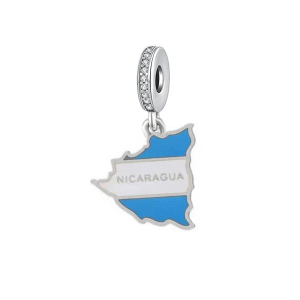 New Copper Canada American Flag Spaceship Map Charm Fit Original Bracelet Accessories Women Jewelry