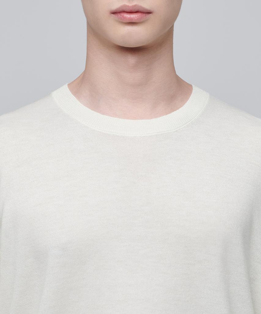 MUSINSA STANDARD Merino Wool Blend High Gauge Crew Neck Knit [Ivory]