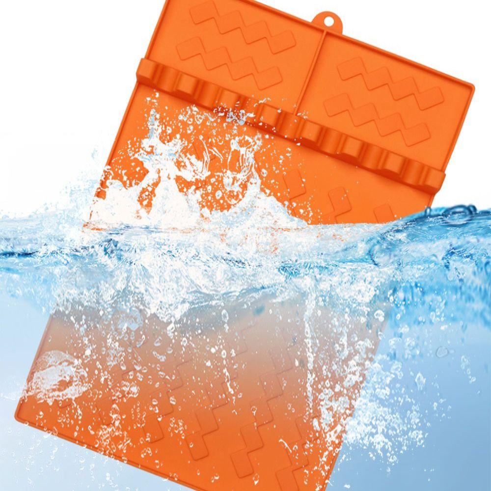 Textured Grill Mat Silicone Grill Buddy Mat Portable Mat Grill Tool Tray  BBQ Tool Storage