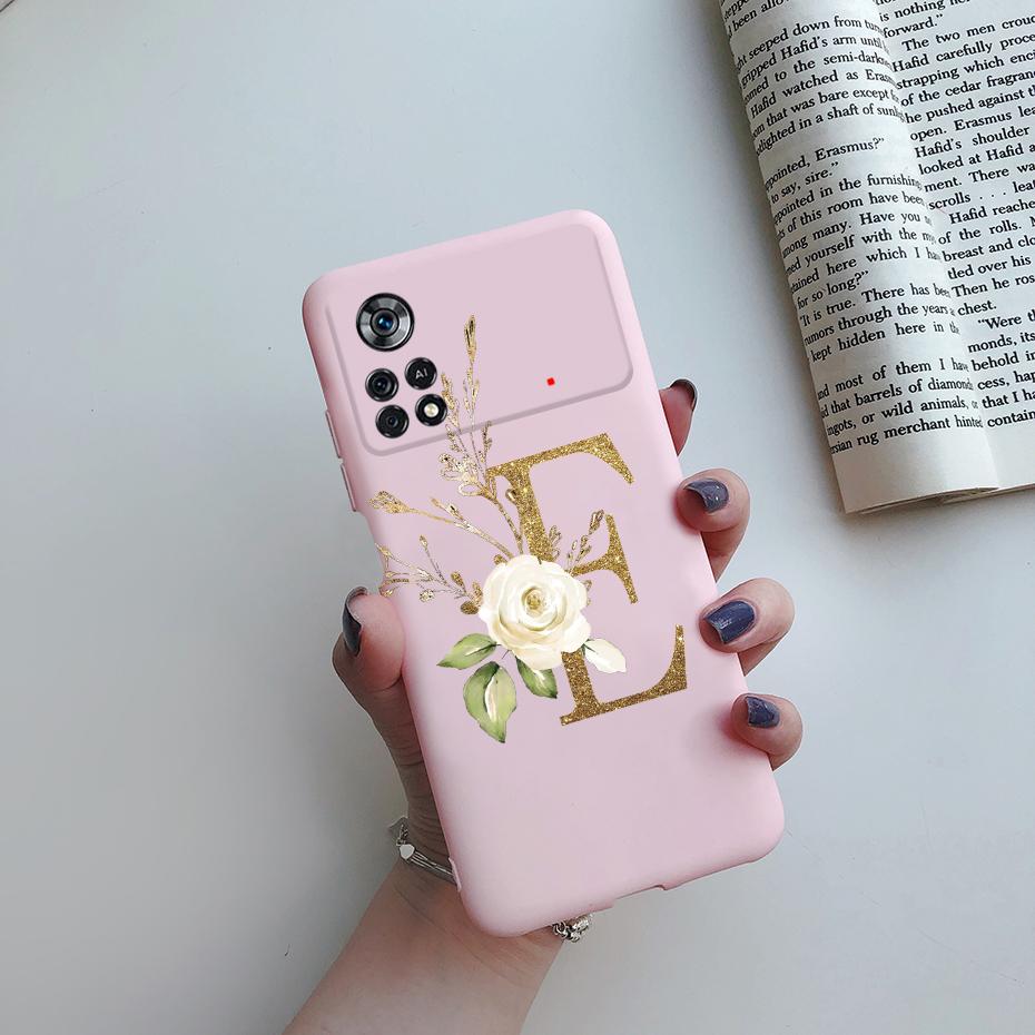 For Xiaomi Poco X4 Pro 5G Case Cute Letters Cover Slim Soft SIlicone Funda Phone Case For Xiaomi Poco X4 X 4 PocoX4 Pro 5G Shell
