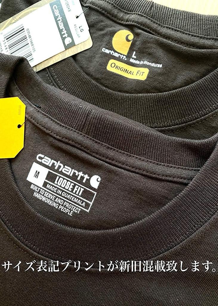 Carhartt Long Sleeve Crew Neck with Chest Size Black Men's T-Shirt Pocket, M,