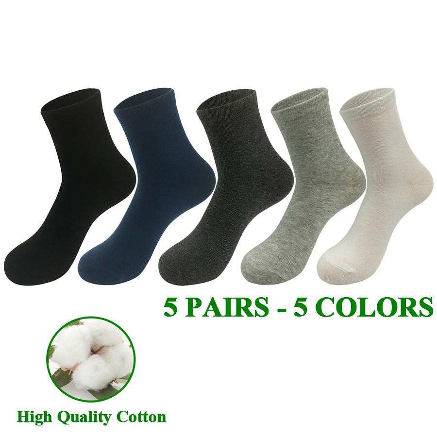 5 Paare/Lot Kleidersocken Herren Gestreift Lang Hohe Qualität Baumwolle Atmungsaktiv Business-Socke Männlich Ehemann Vater Geschenk 14 Stile