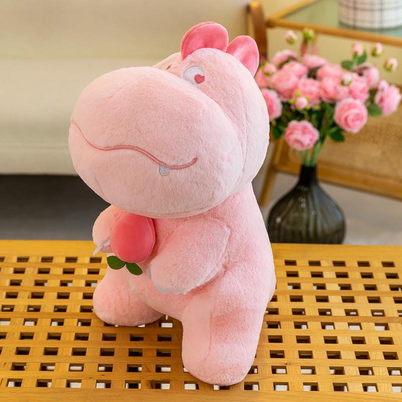 Adorable Plush Dinosaur Pillow Cute Snack Dinosaur Stuffed Toy Perfect Birthday Gift For Girls