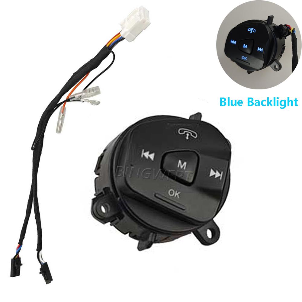 Neuer linker Lenkrad-Bedientasten-Schalter mit Hintergrundbeleuchtung für Ford Fiesta Mk7 Mk8 ST Ecosport 2013-2015