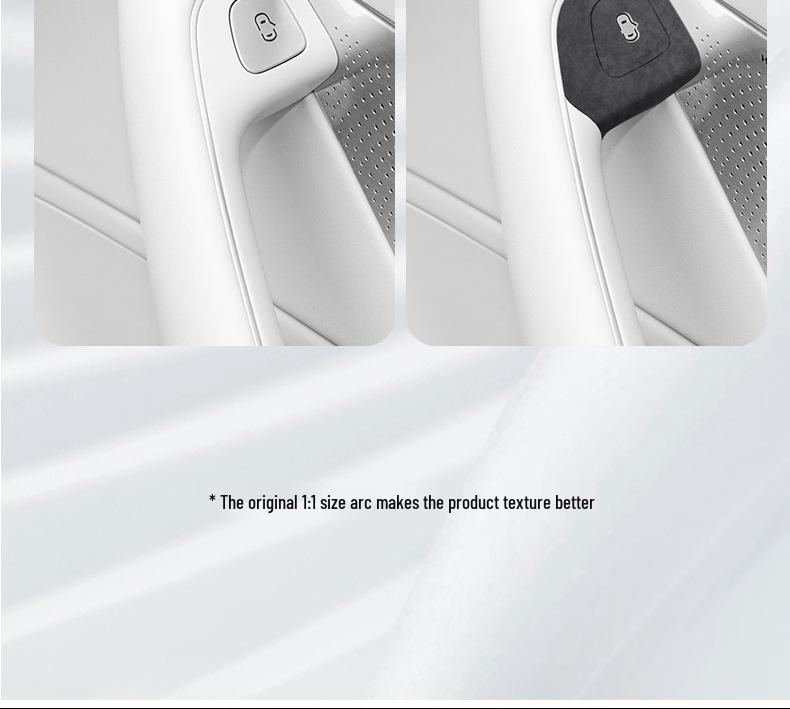 Zhijie R7 Alcantara Car Door Button Ultra-Thin Interior Protective Sticker