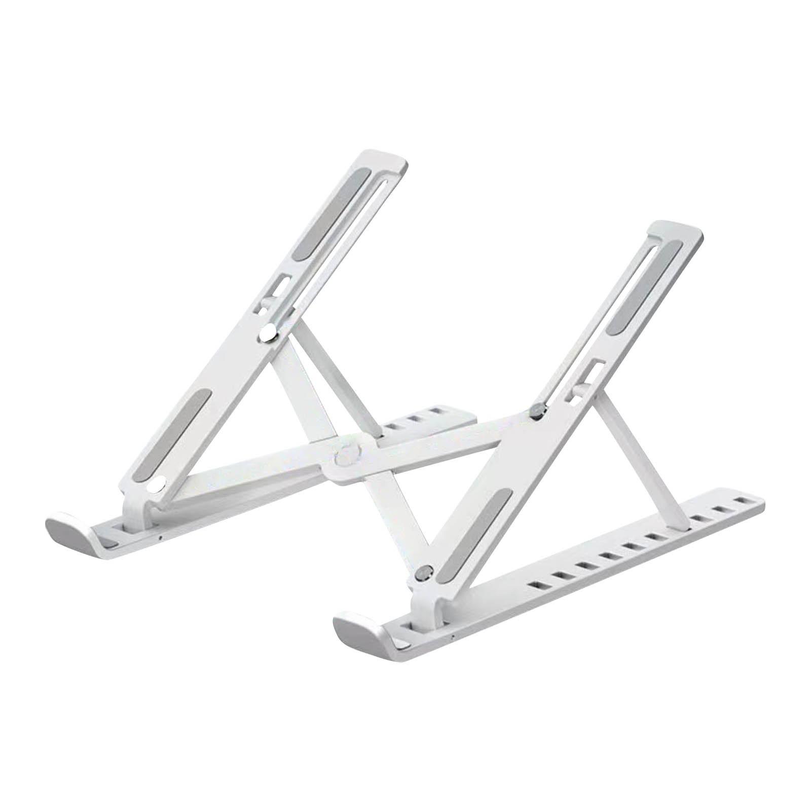 

Большая пластиковая 10-скоростная подставка для ноутбука, складная, удобная подставка для ноутбука One Size белый