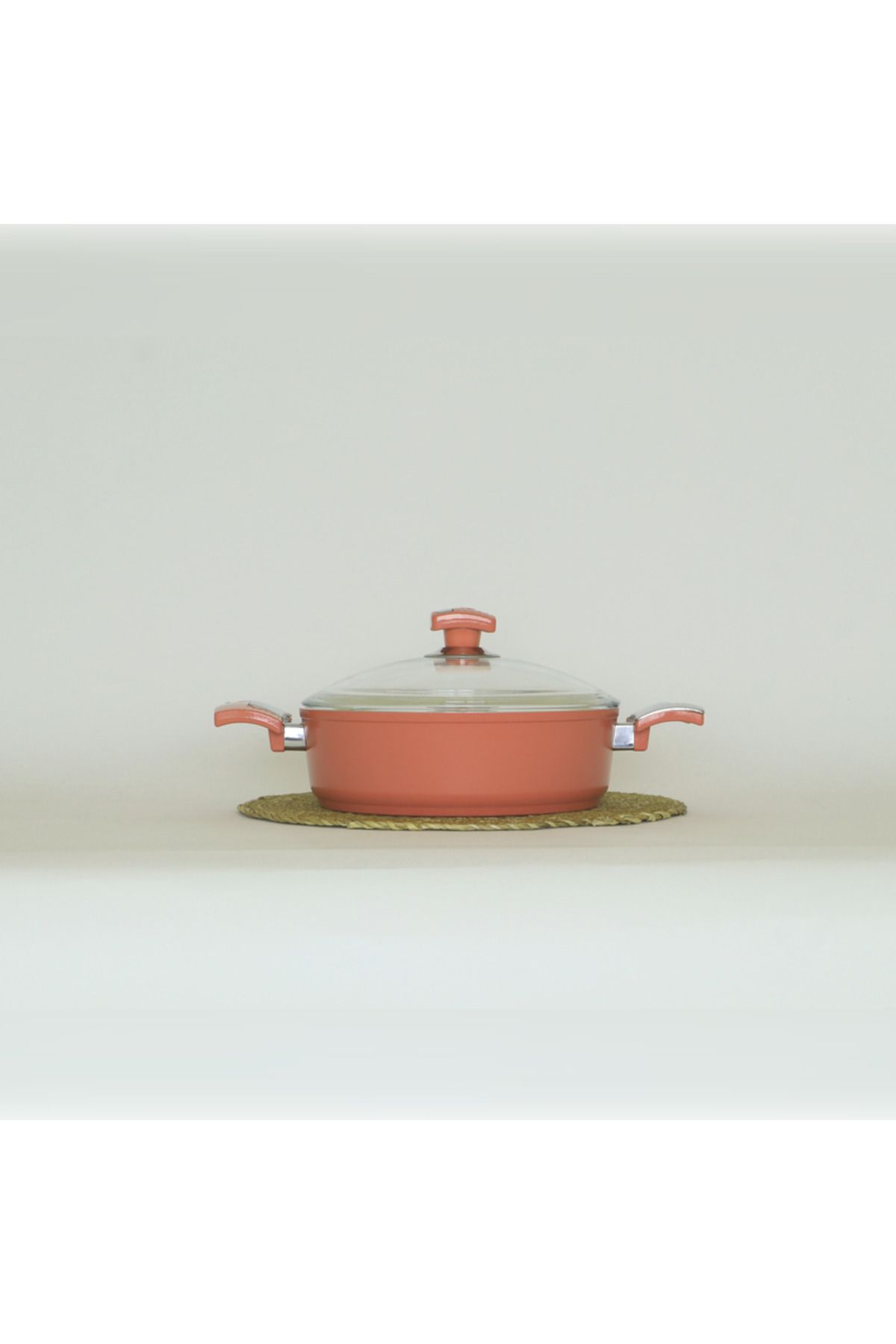 Seramik 24 Cm Karnıyarık Tencere Gül Kurusu