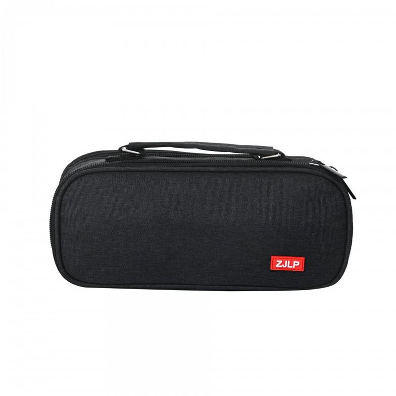 Large Capacity Double-Layer 5-Compartment Pencil Case Students Oxford Fabric School Organizer Bag