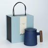 Chaxun Ceramic Office Mug with Lid and Filter
