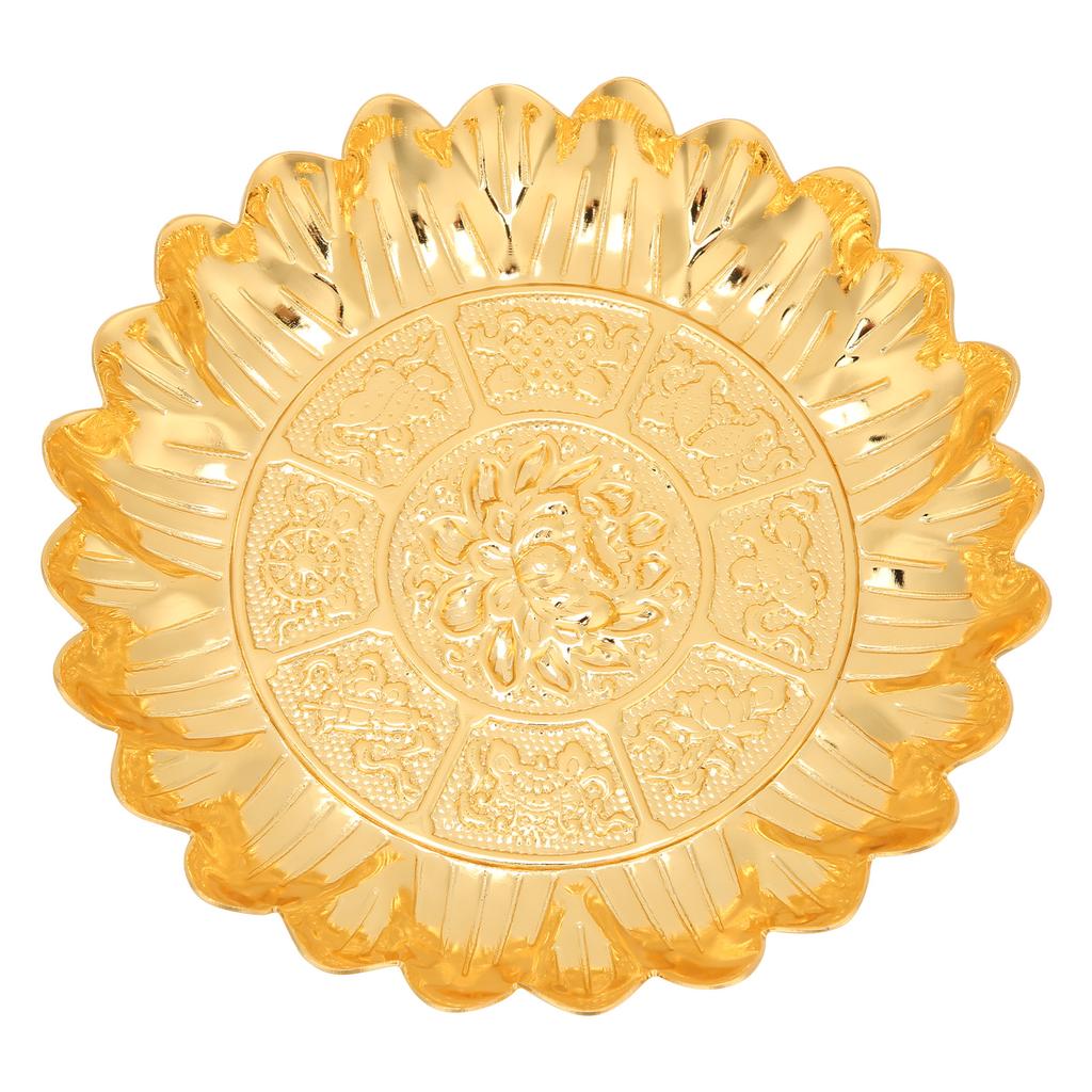 Fruit Plate Small Size High Capacity Carry Easily Delicacy Offering Bowl for Placing Fruit Worship