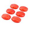 6Pcs Guitar Tuning Peg Buttons Plastic Comfortable Grip Tuner Buttons for Electric Acoustic Guitar Red