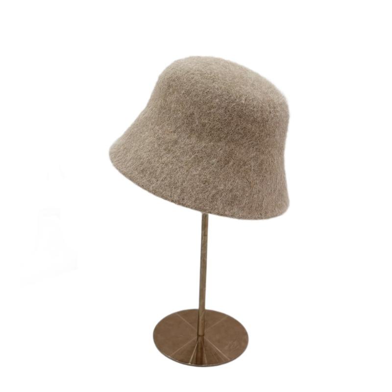 25 début d'automne nouveau chapeau bob en laine pour femme hiver tempérament simple et élégant couleur unie chapeau cloche chaud chapeau bob tendance