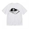 Women's T-shirt With Geometric Record Player Art Graphic Unisex White Cotton Top