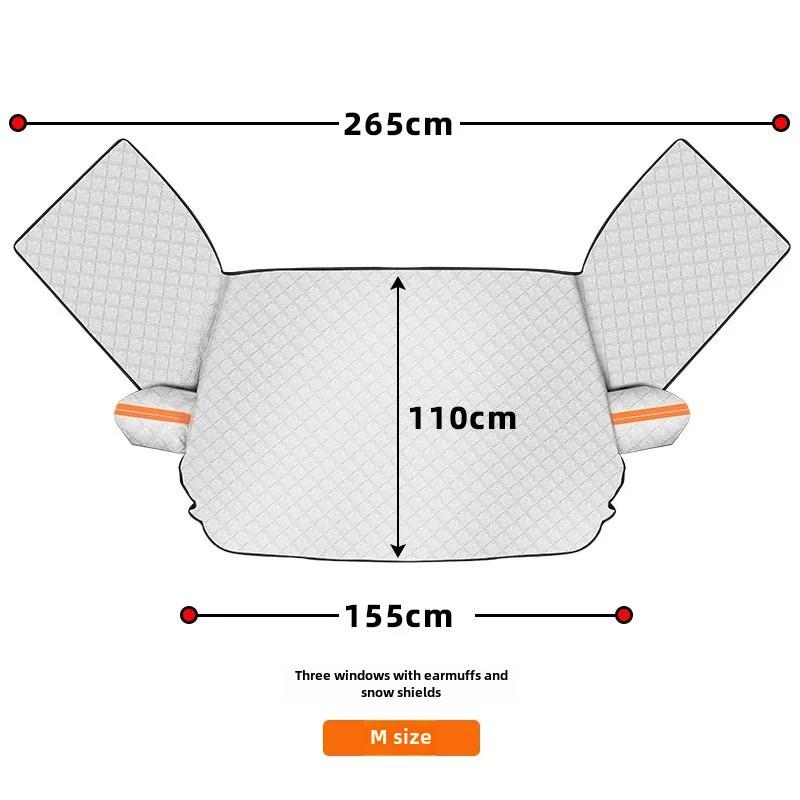 2025 Car Windshield Sunshade Umbrella Heat Insulation Snow Blocking Windshield Cover Four Seasons Sunshade Curtain Anti-Snow
