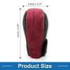 A ABSOPRO Gear Shift Knob Cover Decoration 11x5.5cm/4.33"x2.17" Stick Shift Handle Protector Suede Red 1pc