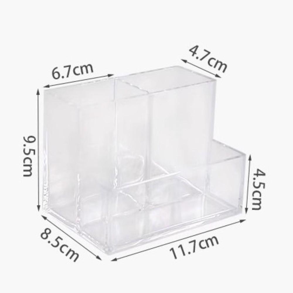 Transparent Pen Holder Acrylic Storage Box Cosmetic Organizer Makeup Organizer Jewelry Storage