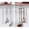 Kitchen Storage Rack Cabinet Stainless Steel Hook Shelf Under Cup Holder Hook
